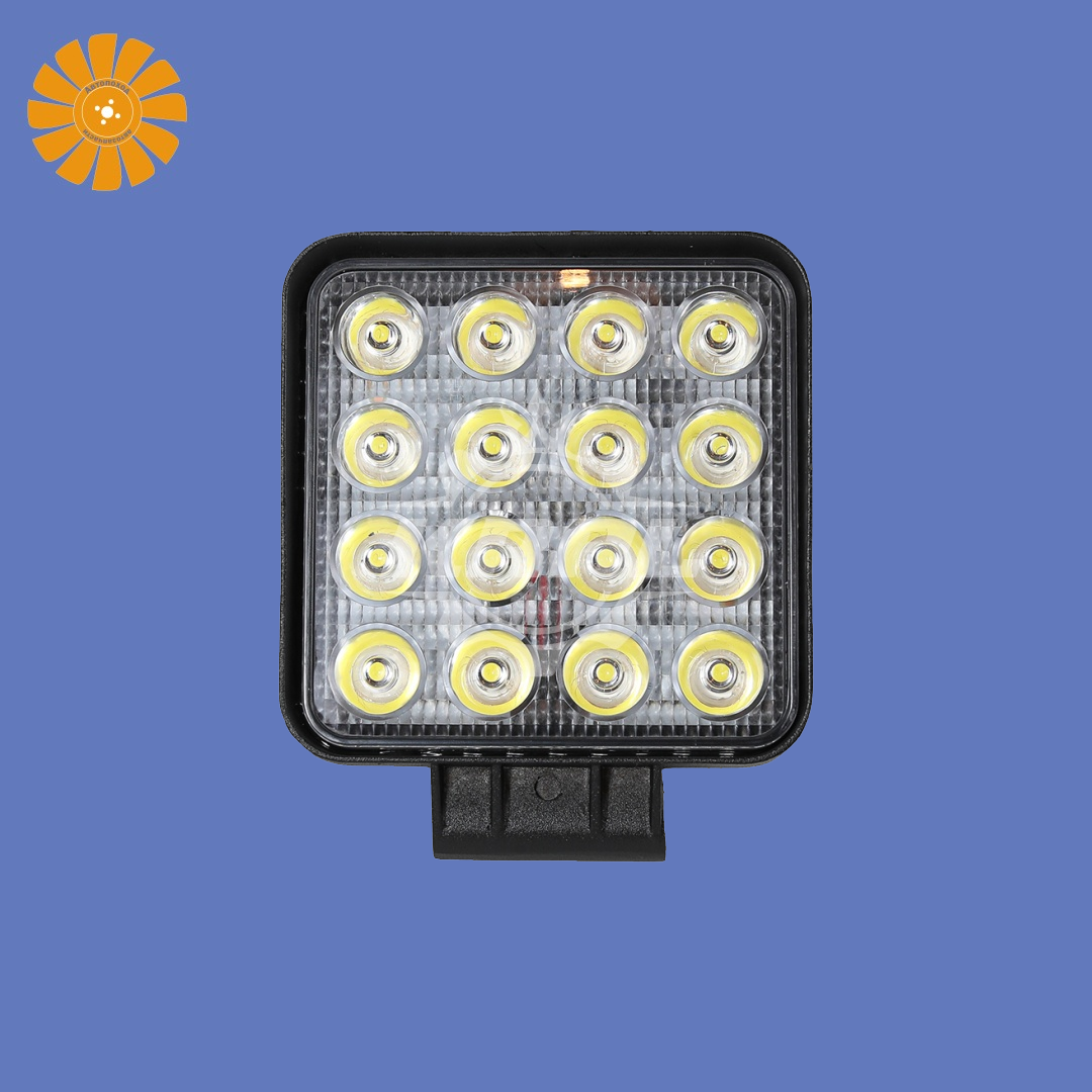 Фара п/т универсальная 10-30V 35мм 48W 3W*16PCS/EpistarLEDs ,6500K±500K(рассеиваемый)4030