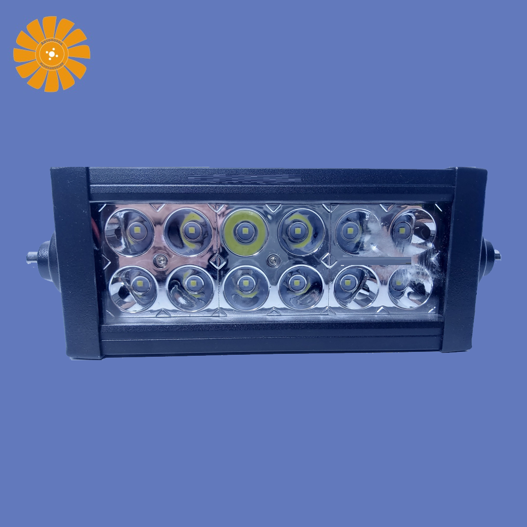 Фара светодиодная 2-х рядная ЛЮСТРА 12 LED (EL-36W) 12/24V 36W(195х85х75)