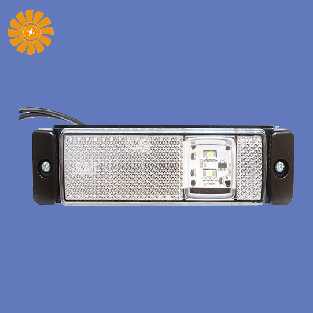 Фонарь габаритный боковой LED 24V  белый,551443,,22590