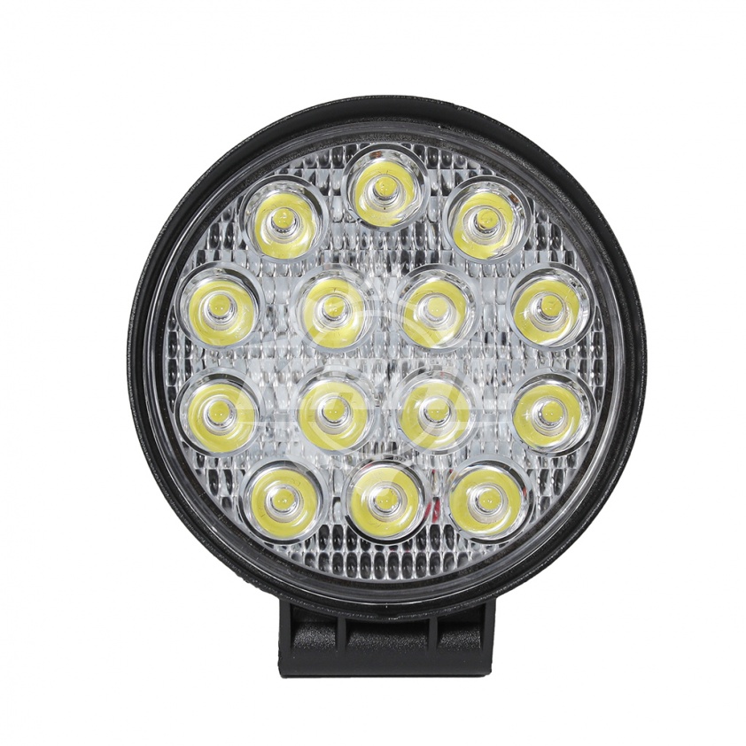 Фара светодиодная 14 LED (14S-35мм) (4028) круглая 10-30В 42W (направленный свет)4028